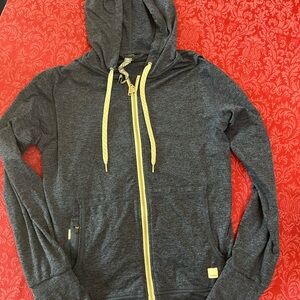 Vuori Navy Hoodie with Cream Accents